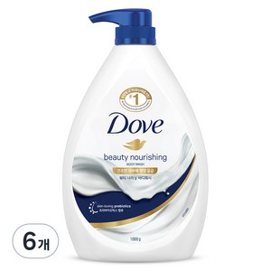 도브 뷰티 너리싱 바디워시, 1kg, 6개