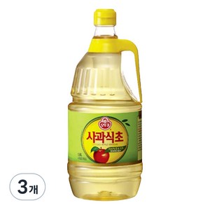 오뚜기 사과식초, 1.8L, 3개