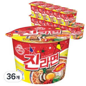 오뚜기 진라면 매운맛 컵 110g, 36개