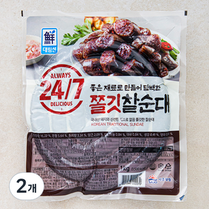 대림선 쫄깃 찰순대, 1kg, 2개