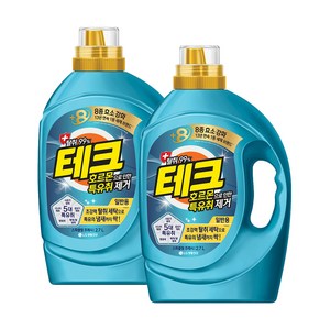 테크 호르몬 특유취 제거 액상세제 일반용 본품, 2.7L, 2개