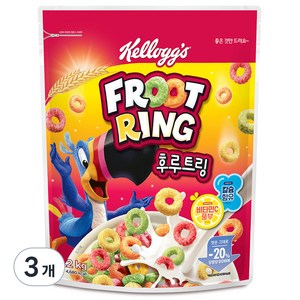 켈로그 후르트링 시리얼, 1.2kg, 3개