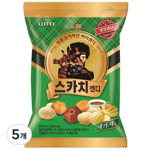 스카치 캔디 세가지맛, 157g, 5개