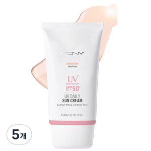 맥퀸뉴욕 데일리 매트피니쉬 선크림 SPF50+ PA+++, 50g, 5개