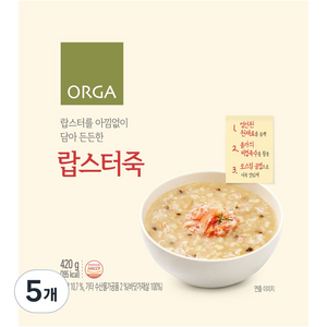 ORGA 랍스터죽, 420g, 5개