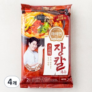 삼립 하이면 강릉식 장칼국수 2인분, 412g, 4개