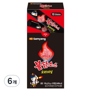 불닭 삼양 스틱 소스, 160g, 6개