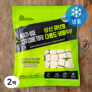 상신 큐브형 다용도 두부 (냉동), 400g, 2팩