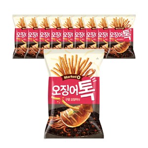 오리온 마켓오 오징어톡, 80g, 10개