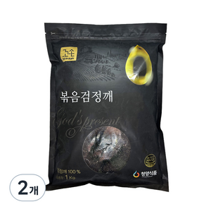 꼬손 볶음 검정깨, 1kg, 2개