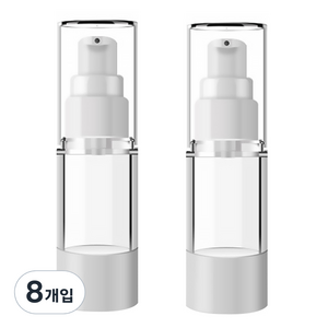 DM 뷰티 휴대용 펌프 로션 공병 플랫 진공 30ml, 혼합 색상, 8개