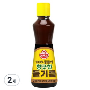 오뚜기 향긋한 들기름, 160ml, 2개