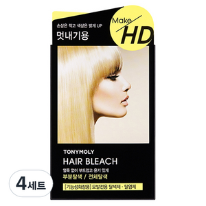 토니모리 메이크 에이치디 헤어블리치 1제 10g + 2제 30ml 세트, 4세트