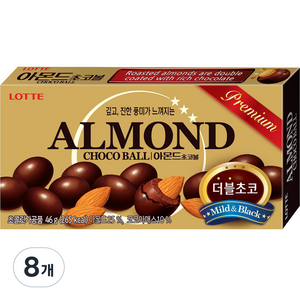 롯데 아몬드 초코볼, 46g, 8개