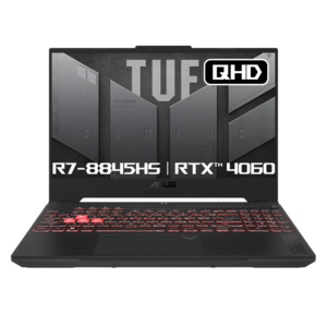 에이수스 2024 TUF 게이밍 A15 라이젠7 라이젠 8000 시리즈 지포스 RTX 4060, MechaGey, 1TB, 32GB, Win11 Home, FA507UV-HQ095