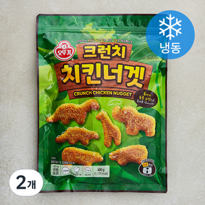 오뚜기 크런치 치킨너겟 (냉동), 480g, 2개