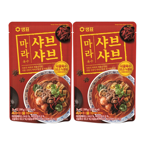 샘표 마라 샤브샤브 육수, 200g, 2개