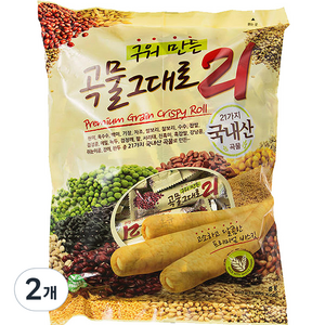 곡물그대로21 크리스피롤, 650g, 2개