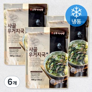 교동전선생 사골우거지국 (냉동), 500g, 6개