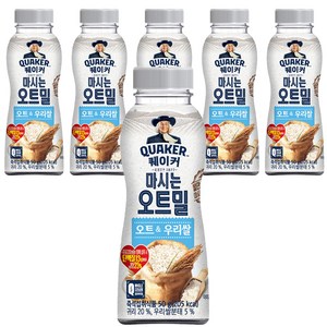 퀘이커 마시는 오트밀 오트&우리쌀, 50g, 6개