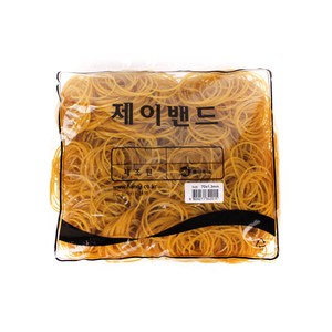 하나제이 10000 고무 제이밴드 70 x 1.3 mm, 노란색, 1개