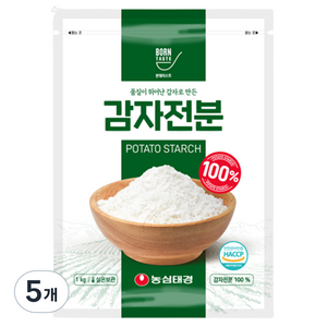 본테이스트 100% 감자전분, 1kg, 5개