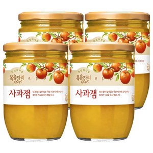 [복음자리] 과일잼(사과잼), 620g, 4개