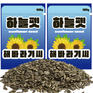 하늘펫 햄스터 해바라기씨 사료, 500g, 2개