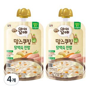 아이꼬야 맘스쿠킹 레토르트 이유식 100g, 닭백숙 진밥, 4개