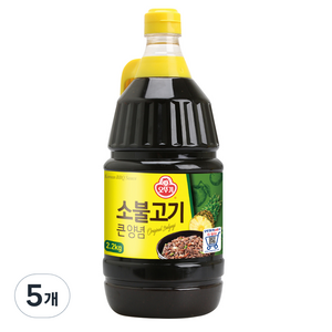 오뚜기 소불고기 큰양념, 2.1kg, 5개