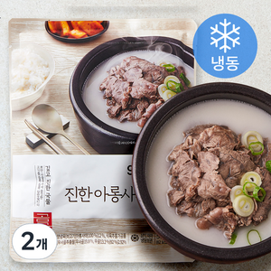 곰곰 진한 아롱사태 곰탕 (냉동), 500g, 2개