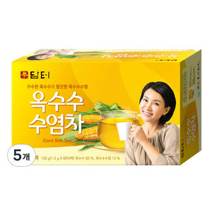 담터 옥수수수염차 티백, 1.5g, 80개입, 5개