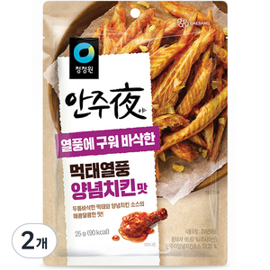 안주야 먹태열풍 양념치킨맛, 25g, 2개