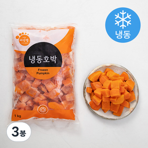 마당발 호박 (냉동), 1kg, 3봉