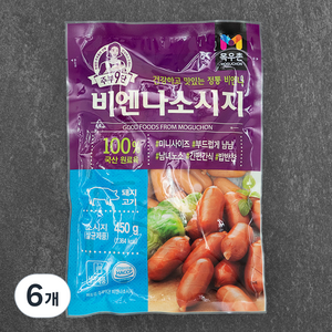 목우촌 주부9단 비엔나 소시지, 450g, 6개