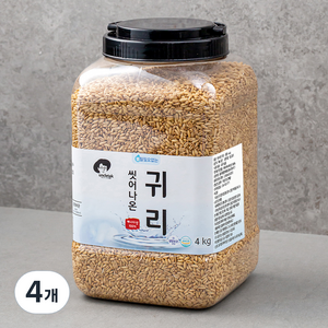 엉클탁 씻어나온 귀리쌀, 4kg, 4개