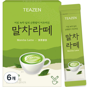 티젠 말차라떼, 14.5g, 7개입, 6개