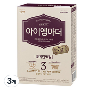 초유단백질로 다시 태어난 아이엠마더 3단계 12~24개월 280g, 14g, 3개