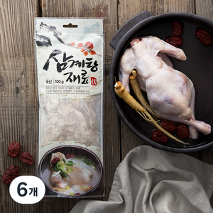 몸에조화 삼계탕재료, 100g, 6개