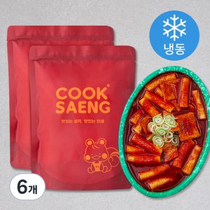 쿡생 국물떡볶이 (냉동), 520g, 6개