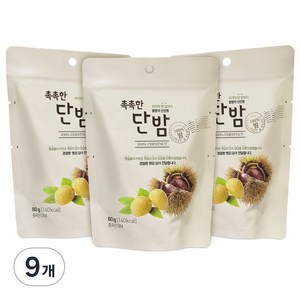 자연루 촉촉한 단밤, 80g, 9개