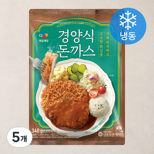 CJ제일제당 경양식 돈까스 (냉동), 340g, 5개