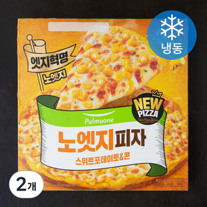 풀무원 노엣지피자 스위트포테이토&콘 (냉동), 2개, 365g