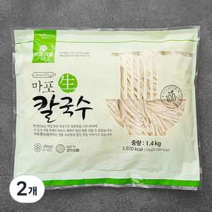 마포식품 생 칼국수 7인분, 1.4kg, 2개