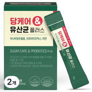 맥널티바이오 당케어 유산균 플러스, 60g, 2개