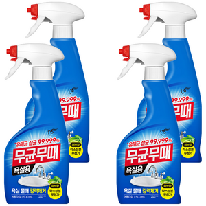무균무때 욕실용 세정제, 500ml, 4개