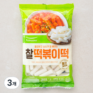 풀무원 찰 떡볶이 떡, 3개, 600g