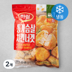 하림 통가슴살 치킨너겟 (냉동), 1.2kg, 2개