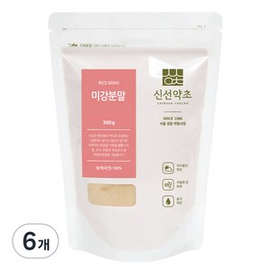 신선약초 쌀겨 미강가루, 6개, 300g