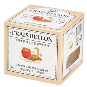 프레벨롱 국산 과일오트밀 퓨레, 혼합맛(사과/배/귀리), 200g, 1개